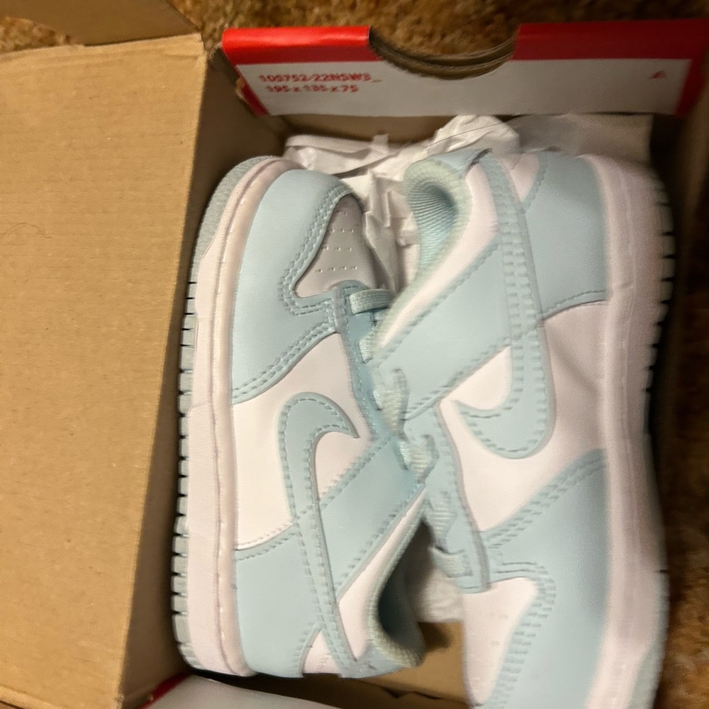 Nike Kids Sneakers Light Blue and White